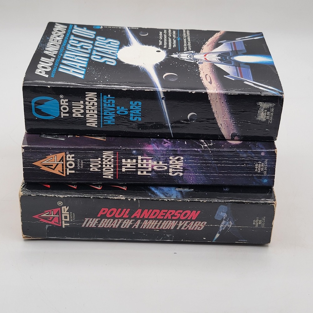 Poul Anderson Harvest of Stars Fleet of Stars Boat of a Million Years PB Lot